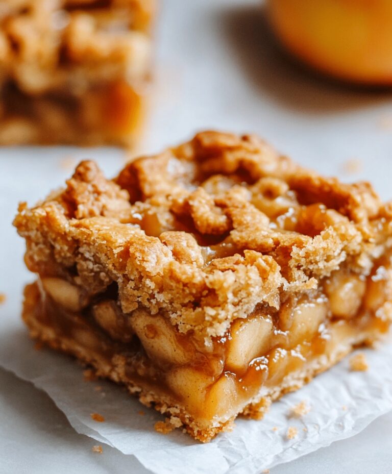 Salted Caramel Apple Pie Bars Recipe