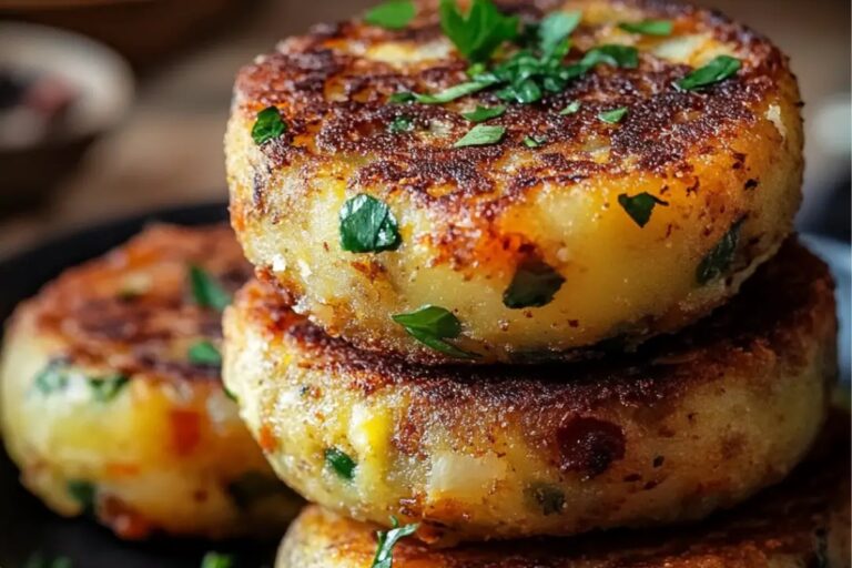 Vegan Stuffed Potato Cakes Recipe