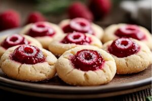 Raspberry Almond Thumbprint Cookies Recipe