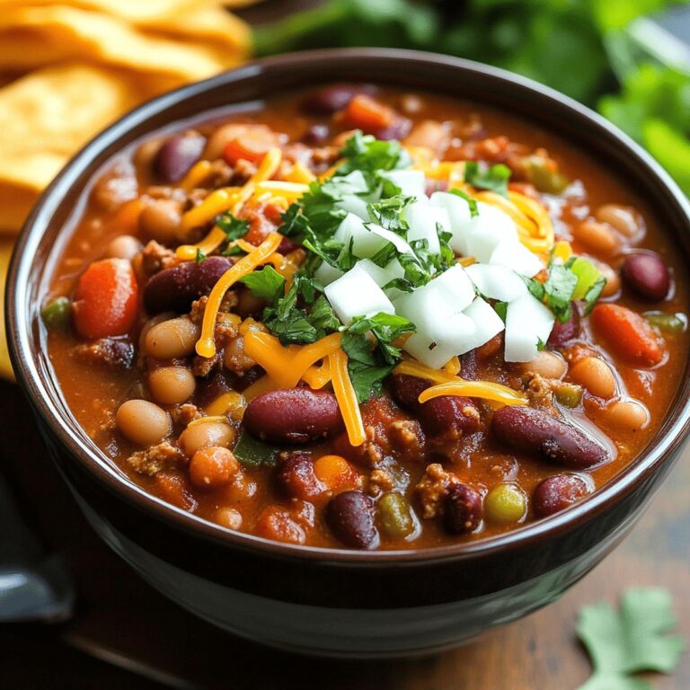 Easy Three Bean Chili Recipe