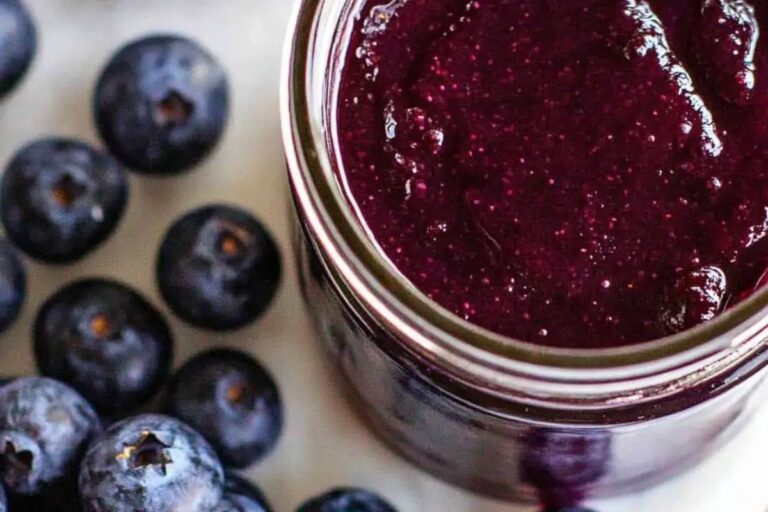 Blueberry Jalapeno Bourbon BBQ Sauce for Canning Recipe