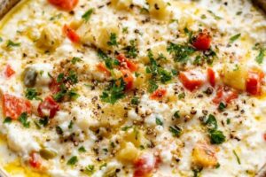 High Protein Cottage Cheese Giardiniera Dip Recipe