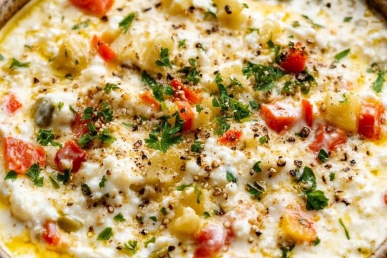High Protein Cottage Cheese Giardiniera Dip Recipe