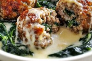 Spinach & Meatballs Recipe