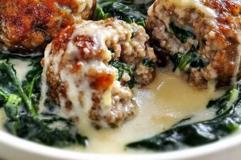 Spinach & Meatballs Recipe