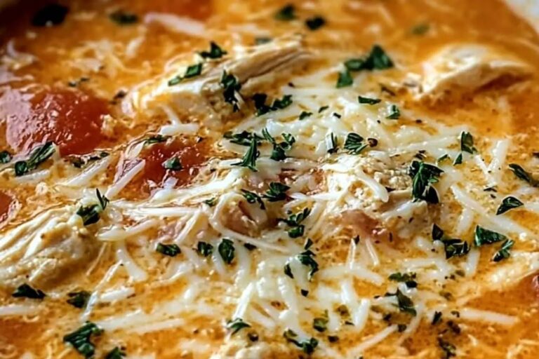 Crockpot Chicken Parmesan Soup Recipe