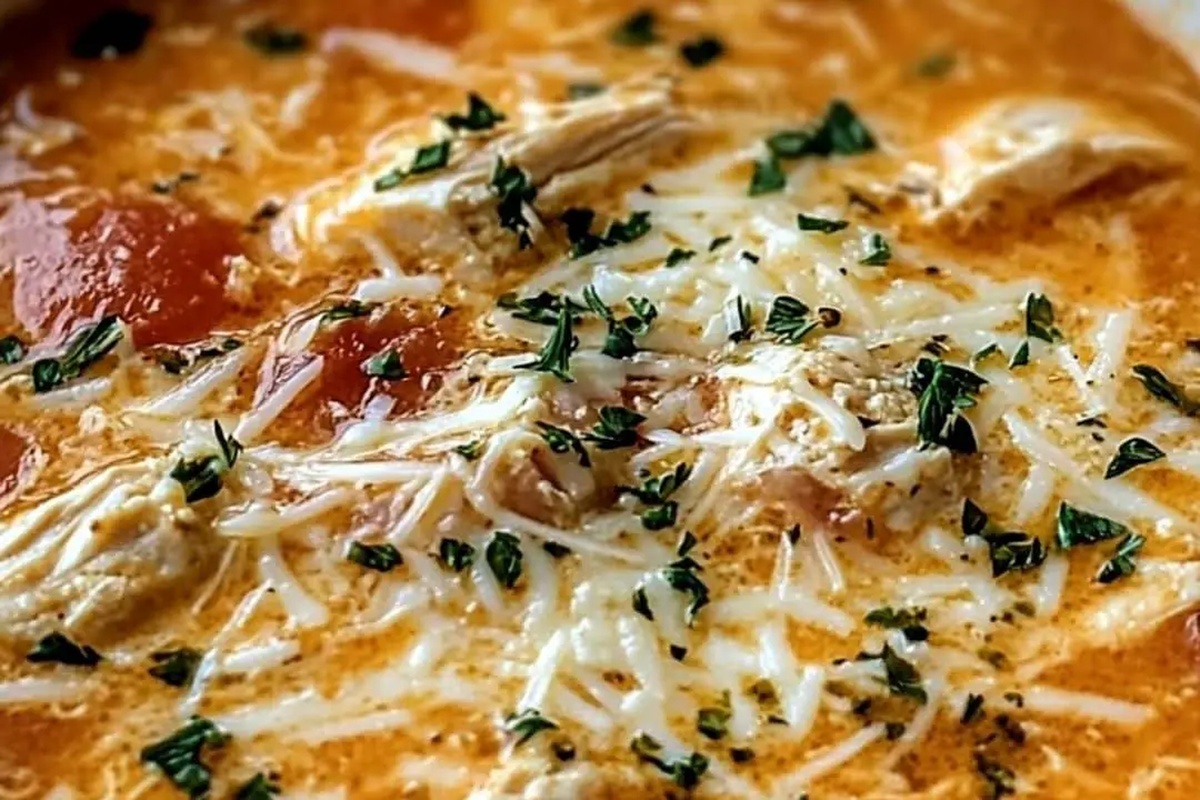Crockpot Chicken Parmesan Soup Recipe