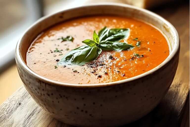 Roasted Tomato Basil Soup Recipe