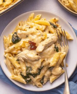 Tuscan Chicken Pasta Bake Recipe