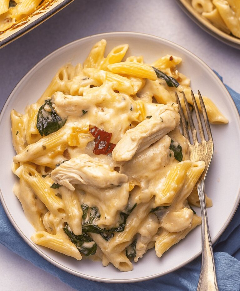 Tuscan Chicken Pasta Bake Recipe
