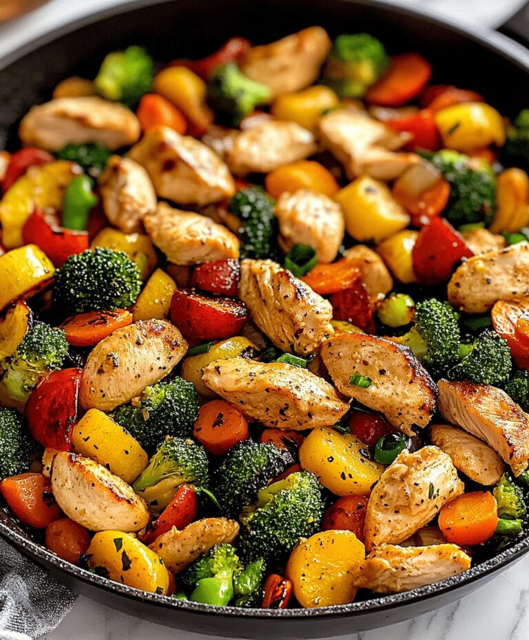 Healthy Chicken And Vegetables Skillet Recipe