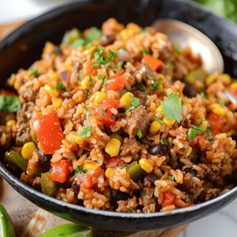 Mexican Beef and Rice Skillet Recipe