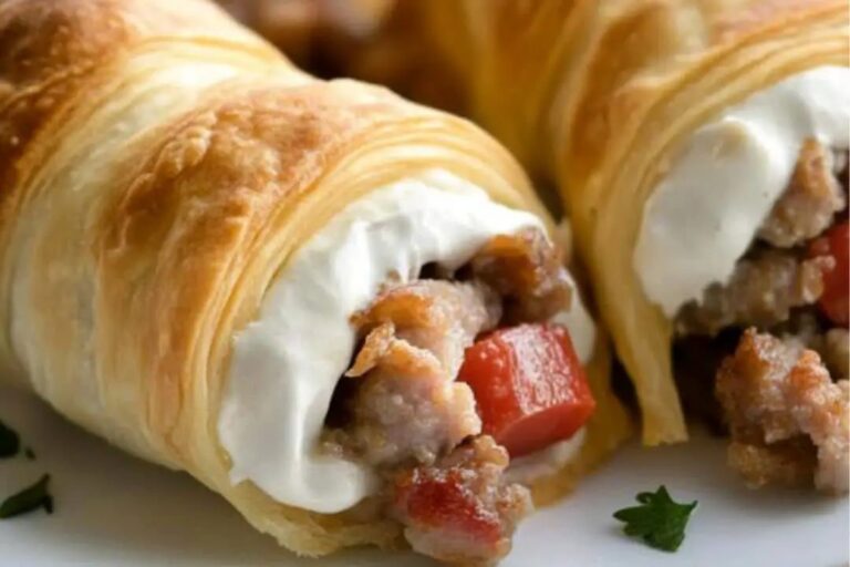 Rotel Sausage & Cream Cheese Crescents Recipe