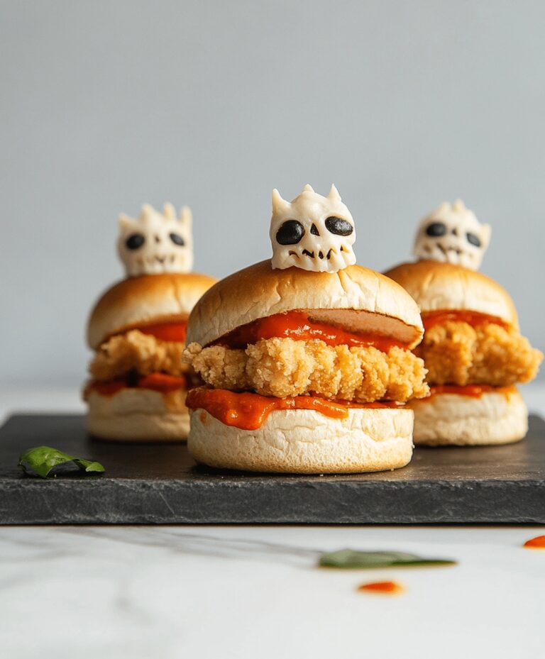 Halloween Chicken Parmesan Sliders Recipe