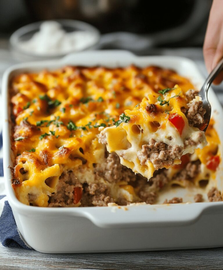Easy Hamburger Supreme Casserole Recipe