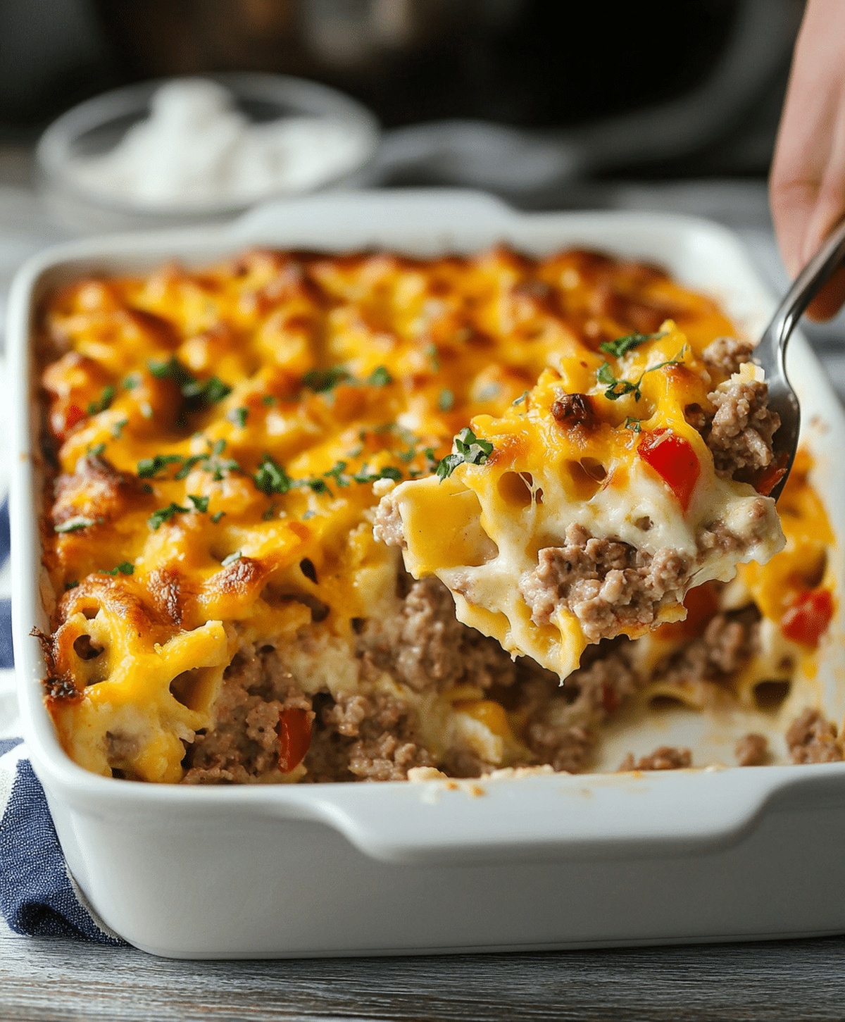 Easy Hamburger Supreme Casserole Recipe