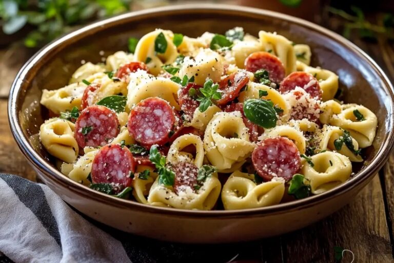 Salami-Mozzarella Tortellini Pasta Salad Recipe