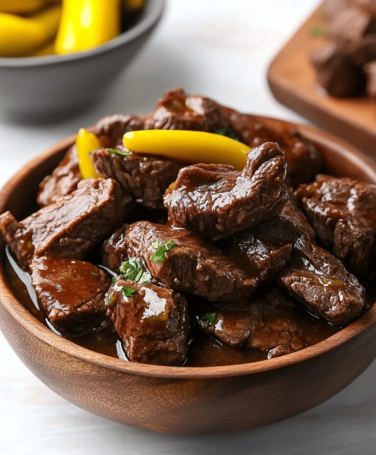 Easy Slow Cooker Mississippi Steak Bites Recipe