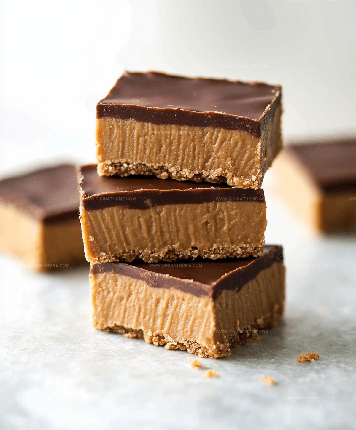 No-Bake Chocolate Peanut Butter Bars Recipe