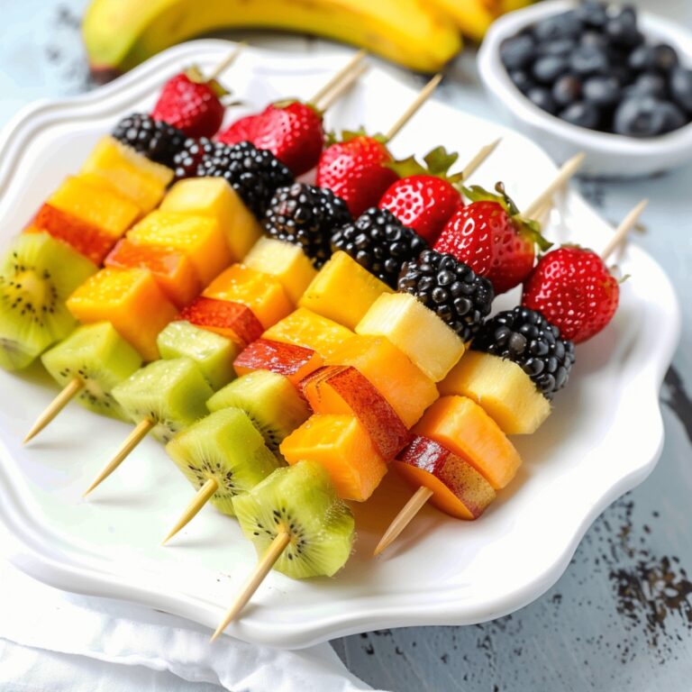 Rainbow Fruit Kabobs Recipe