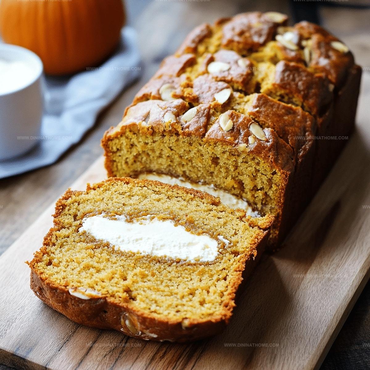 Cream Cheese Filled Pumpkin Bread Recipe
