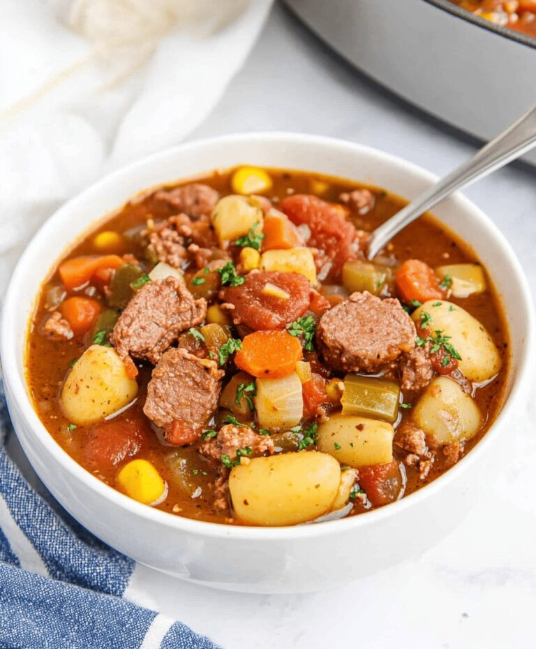 Hearty Crockpot Cowboy Stew Recipe