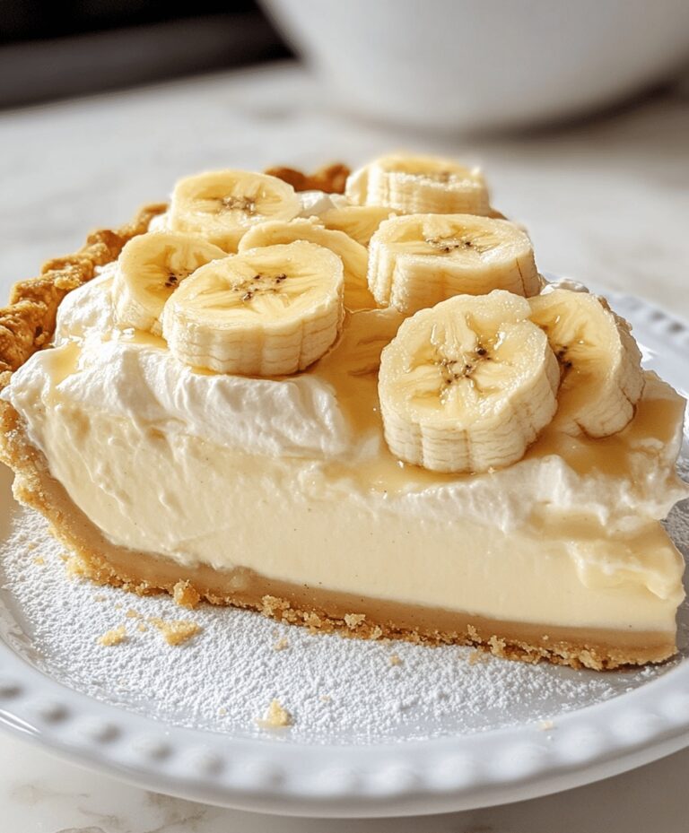 Homemade Banana Cream Pie Recipe