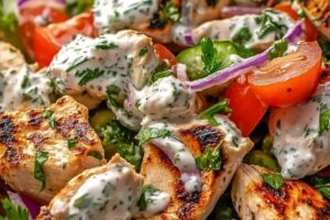 Creamy Tzatziki Chicken Salad Recipe