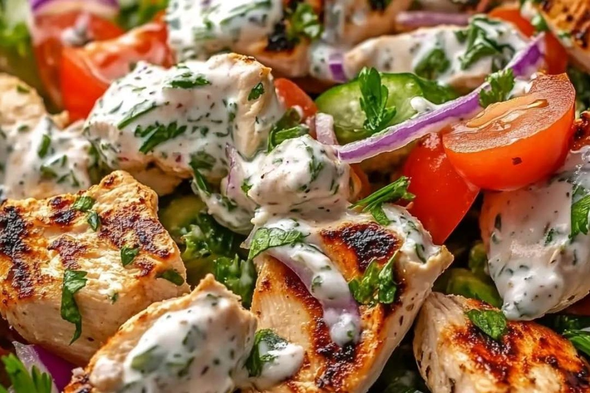 Creamy Tzatziki Chicken Salad Recipe