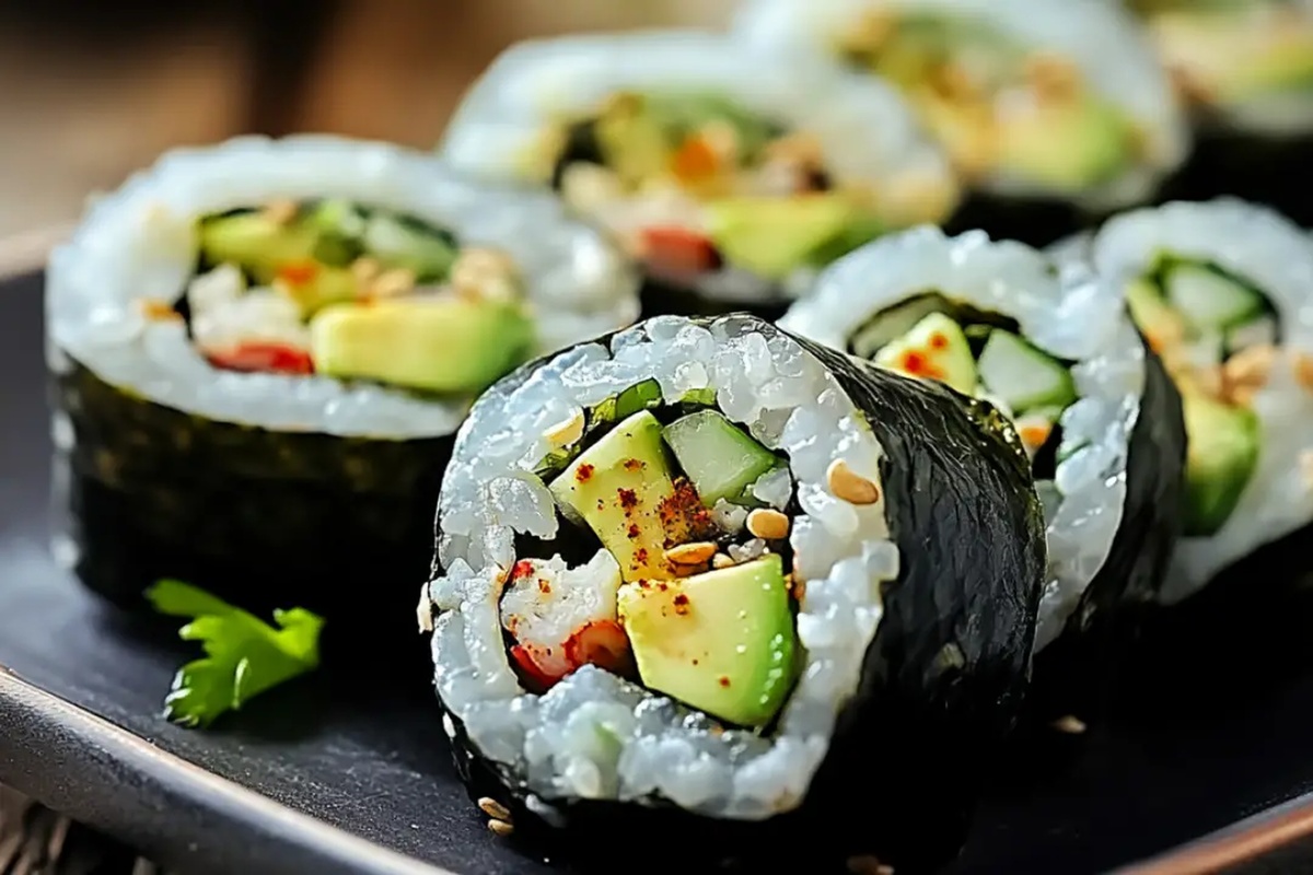 Vegan Avocado Sushi Rolls (Maki And Uramaki) Recipe