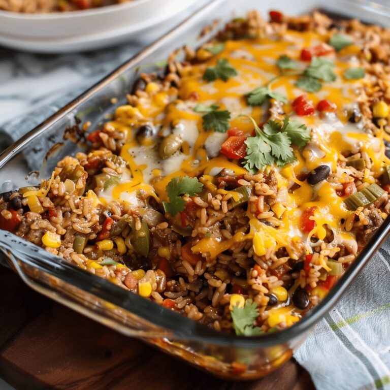 Mexican Beef and Rice Casserole Recipe
