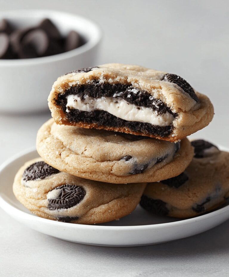 Oreo Stuffed Chocolate Chip Cookies Recipe