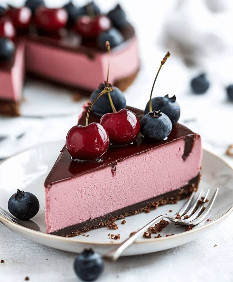 Cherry Chocolate Cheesecake Recipe