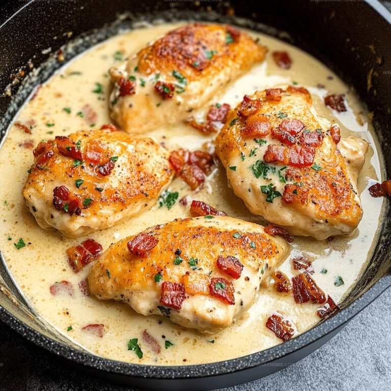 One Pan Creamy Bacon Chicken Recipe