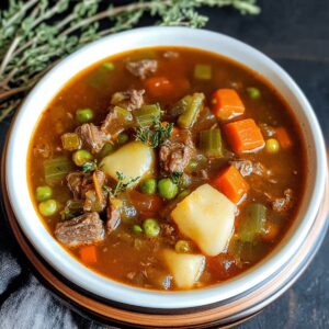 Old-fashioned Vegetable Beef Soup Recipe