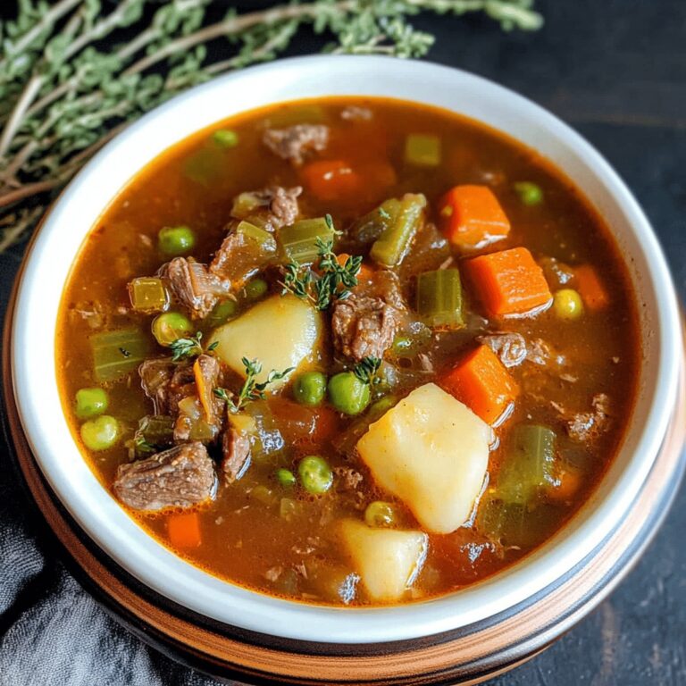 Old-fashioned Vegetable Beef Soup Recipe