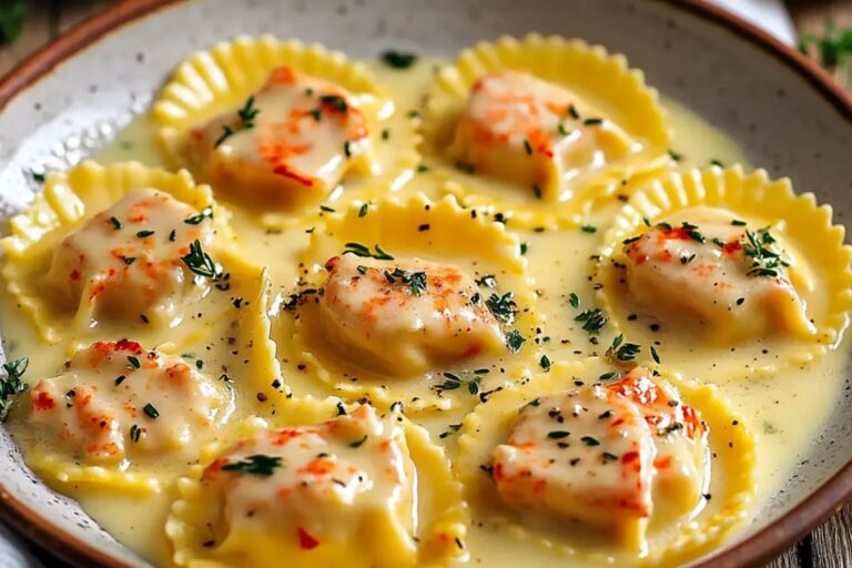 Lobster Ravioli In Lemon Butter Sauce Recipe