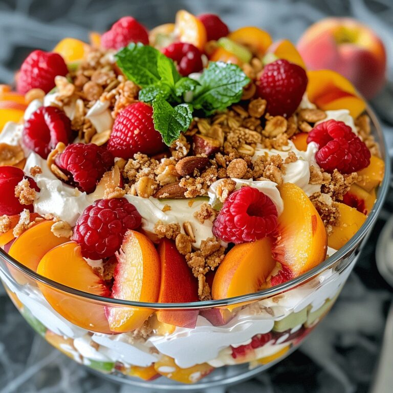 Peach Cobbler Cheesecake Fruit Salad Recipe