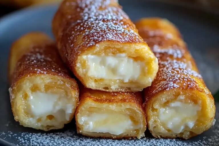 Cream Cheese Stuffed French Toast Roll-Ups Recipe