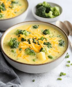 Cheddar Broccoli Potato Soup Recipe