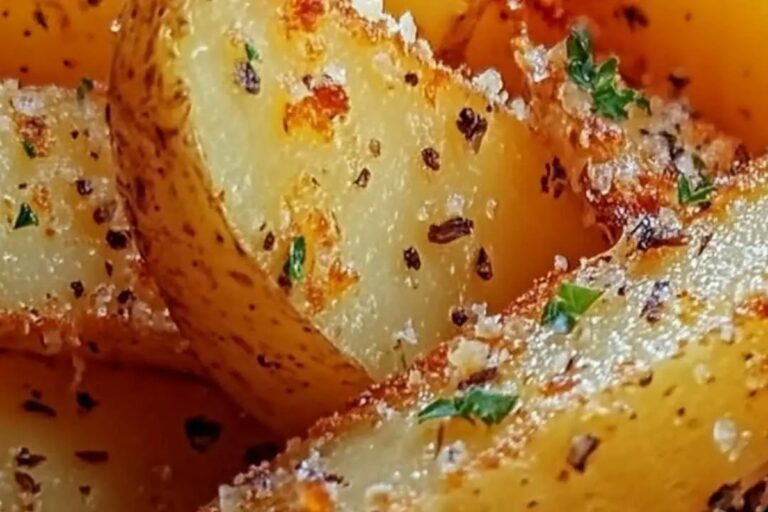 Baked Garlic Parmesan Potato Wedges Recipe