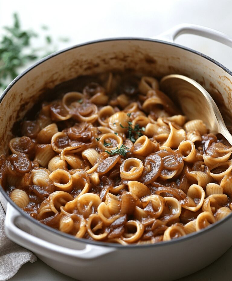 One Pot French Onion Pasta Recipe