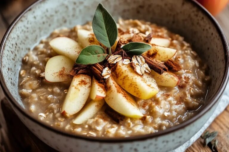 Apple Cinnamon Oatmeal Porridge Recipe