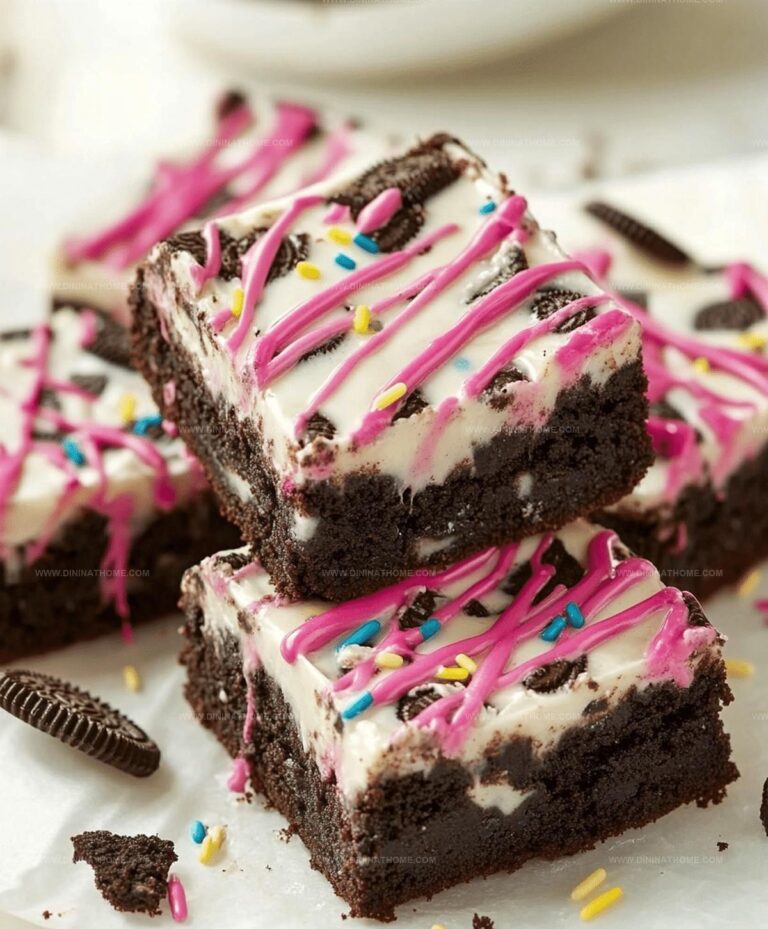Decadent Birthday Cake Oreo Fudge Brownies Recipe