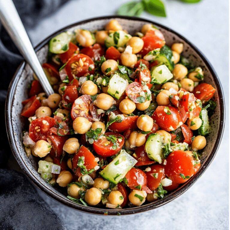 Tomato, Garlic And Chickpea Salad Recipe
