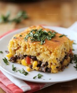 Easy Cowboy Cornbread Casserole Recipe