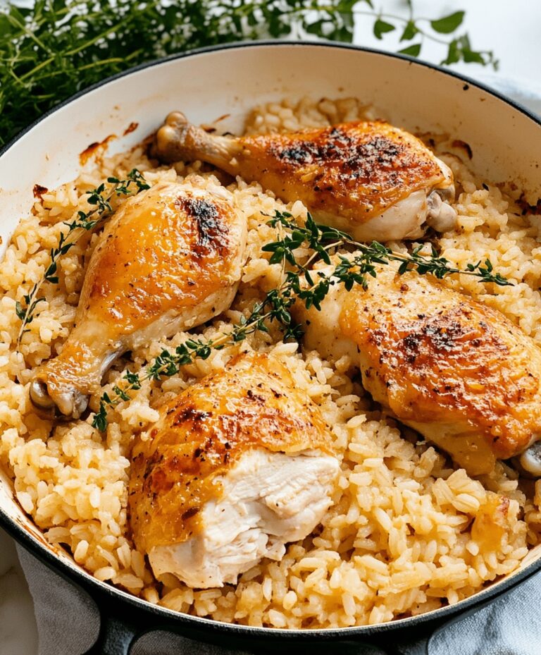 Oven Baked Chicken And Rice Recipe