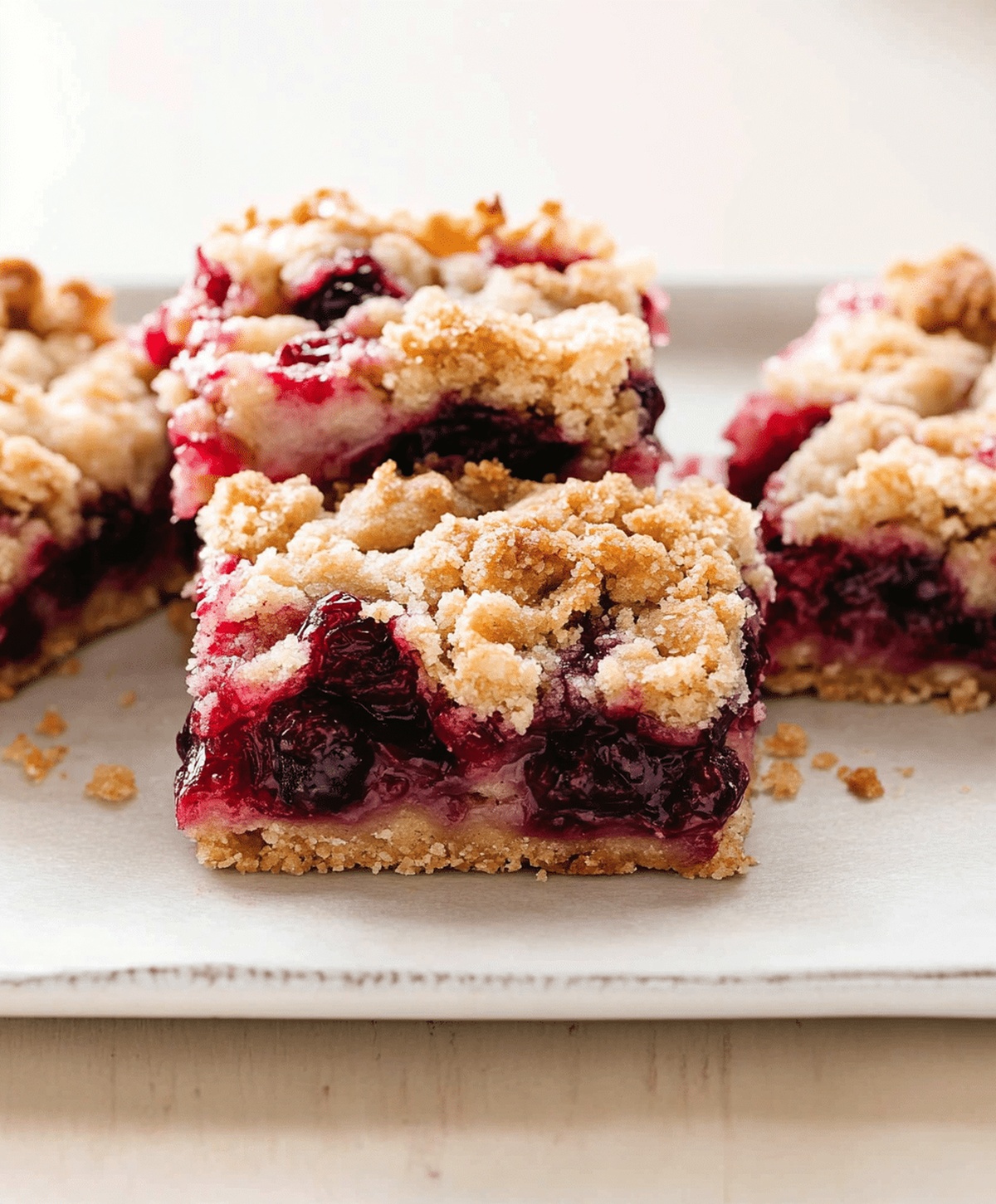 Cranberry Crumble Pie Bars Recipe