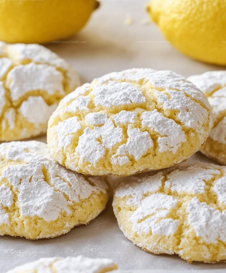 Lemon Crinkle Cookies Recipe