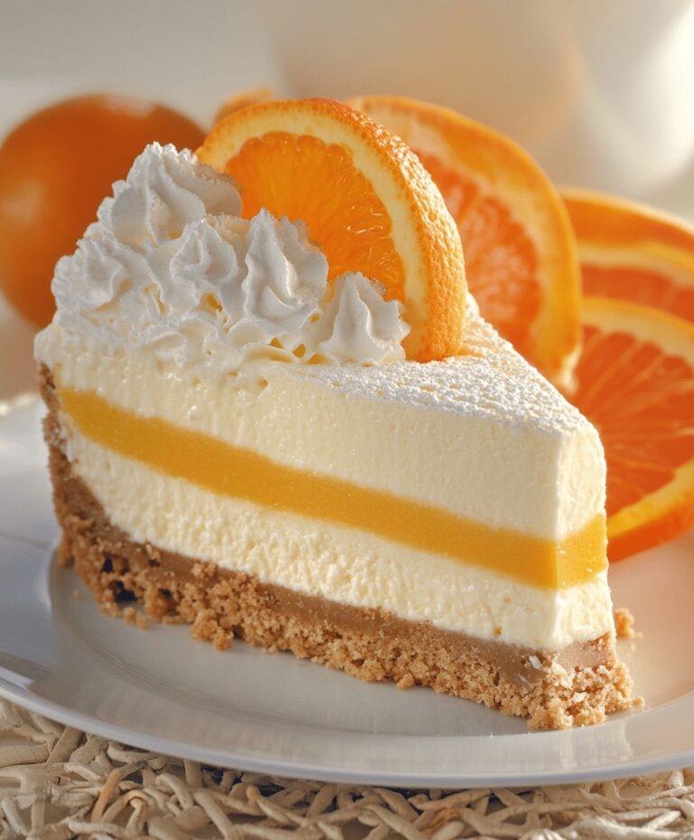 No Bake Orange Creamsicle Cheesecake Recipe